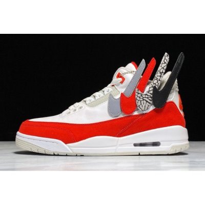 Nike Erkek Air Jordan 3 Retro Tinker Beyaz / Kırmızı Basketbol Ayakkabısı Türkiye - 5UEO8C5W